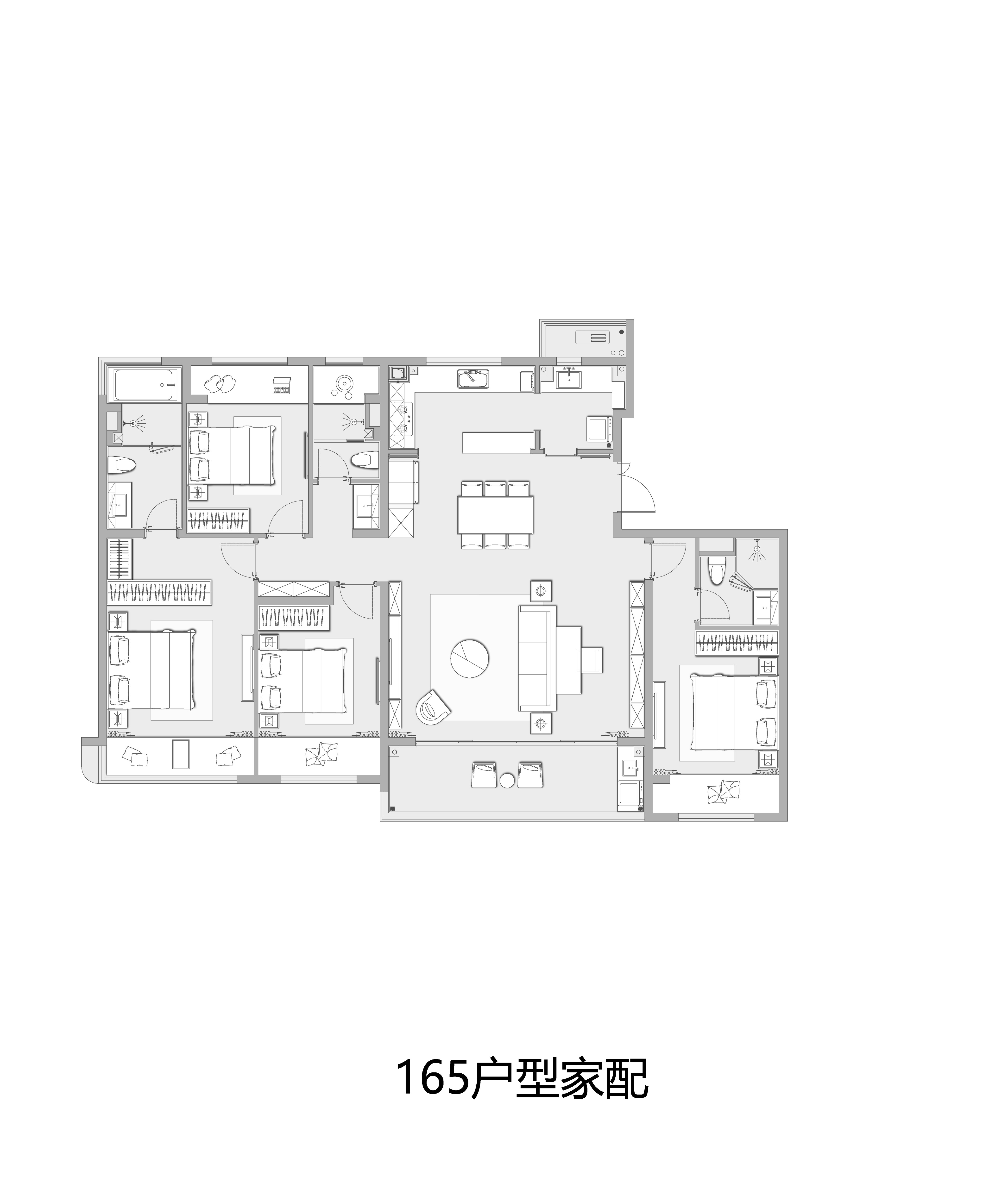 万科•玉玲珑165户型